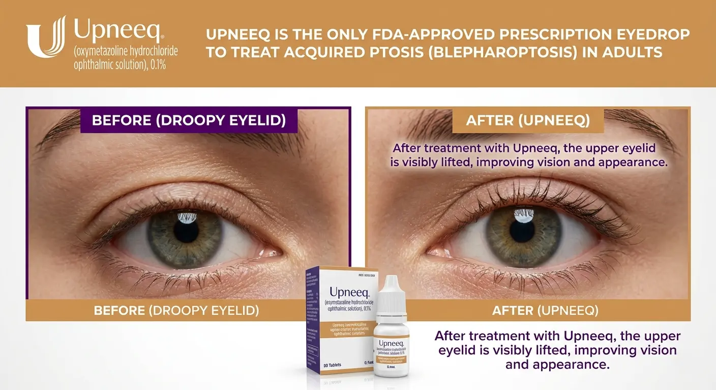 Upneeq treatment for droopy eyelids