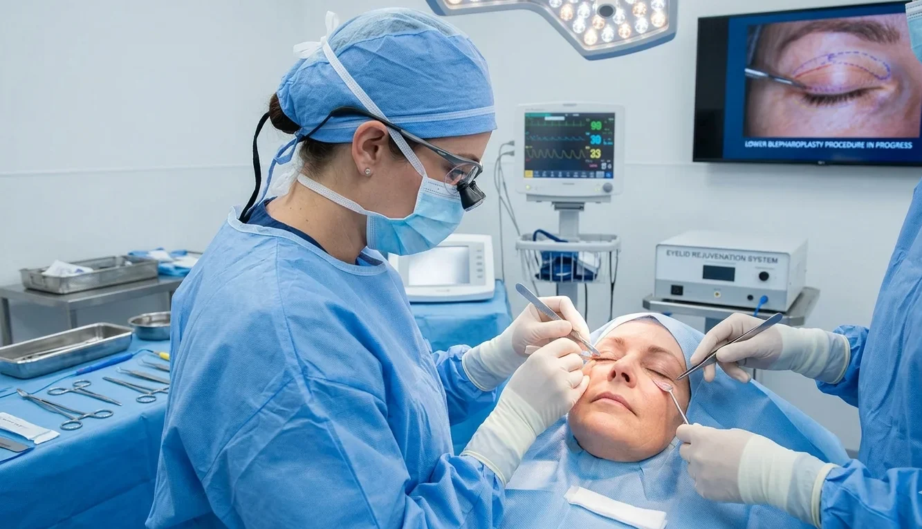 lower blepharoplasty eyelid surgery​