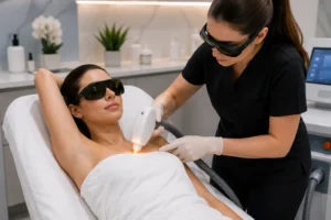laser hair removal near me underarm treatment at professional aesthetic clinic