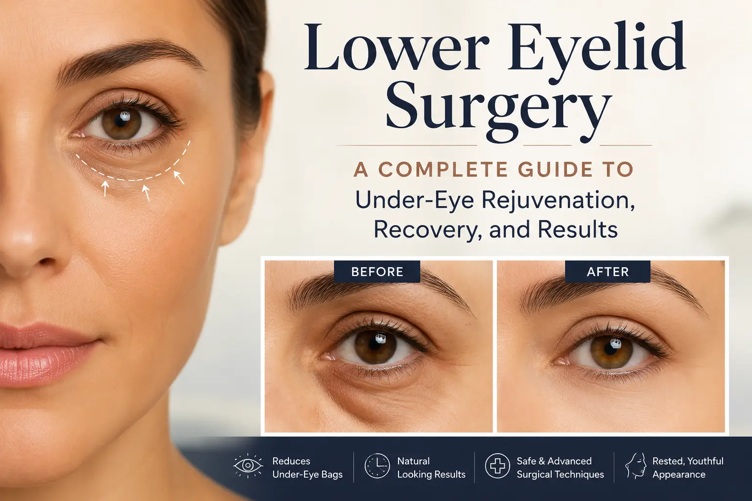lower blepharoplasty eyelid surgery recovery process