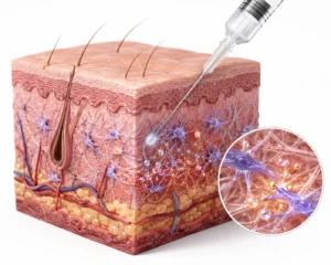 How collagen stimulating injections work beneath the skin