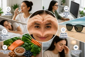 Daily eye care habits recommended by a dry eye specialist near me to help protect your eyes