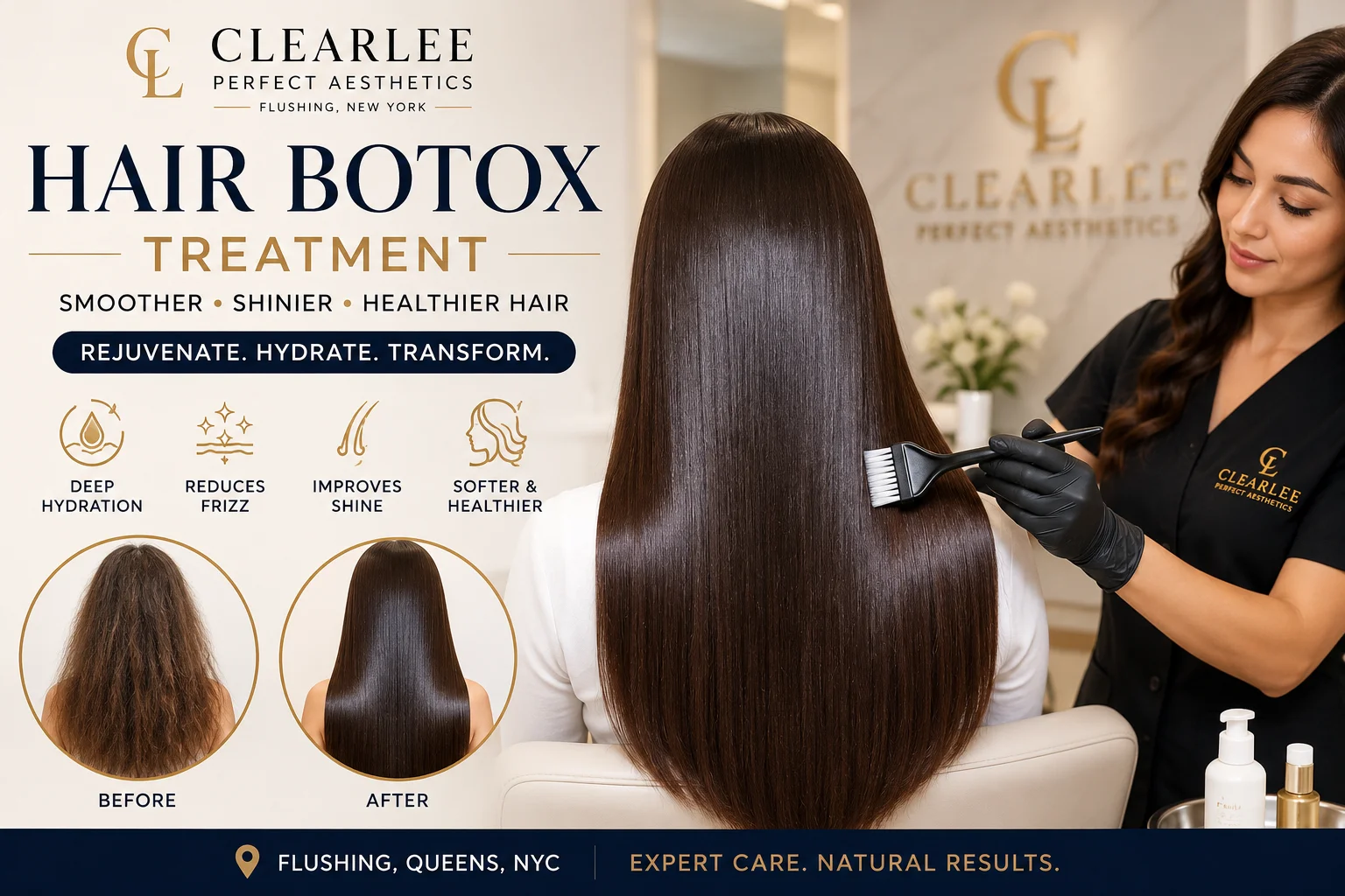 Hair Botox Treatment at ClearLee Perfect Aesthetics in Flushing NYC