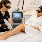 Legs laser hair removal treatment at ClearLee Perfect Aesthetics in Flushing, Queens.