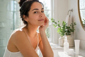 Long-term sensitive skin care routine for healthy and balanced skin