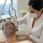 Professional carbon facial laser treatment performed in a NYC medical aesthetics clinic
