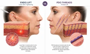 Endo Lift vs PDO Threads facial rejuvenation comparison