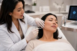 Dermal filler treatment for the best non surgical facelift for jowls at ClearLee Perfect Aesthetics.