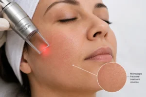Fractional CO2 laser skin resurfacing for facial texture