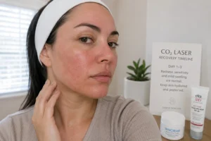 Fractional CO2 laser skin resurfacing for facial texture