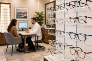 Eyewear selection at Brilliant Eyecare in Annapolis