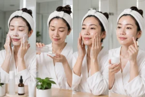 Japanese skin care inspired daily routine for healthy glowing skin