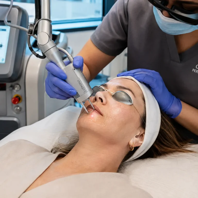 Ablative CO2 laser resurfacing treatment for facial skin