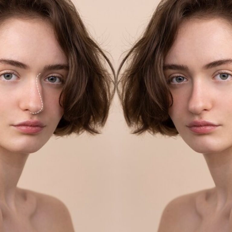 rhinoplasty-surgery-concept-with-woman-model_23-2150036912